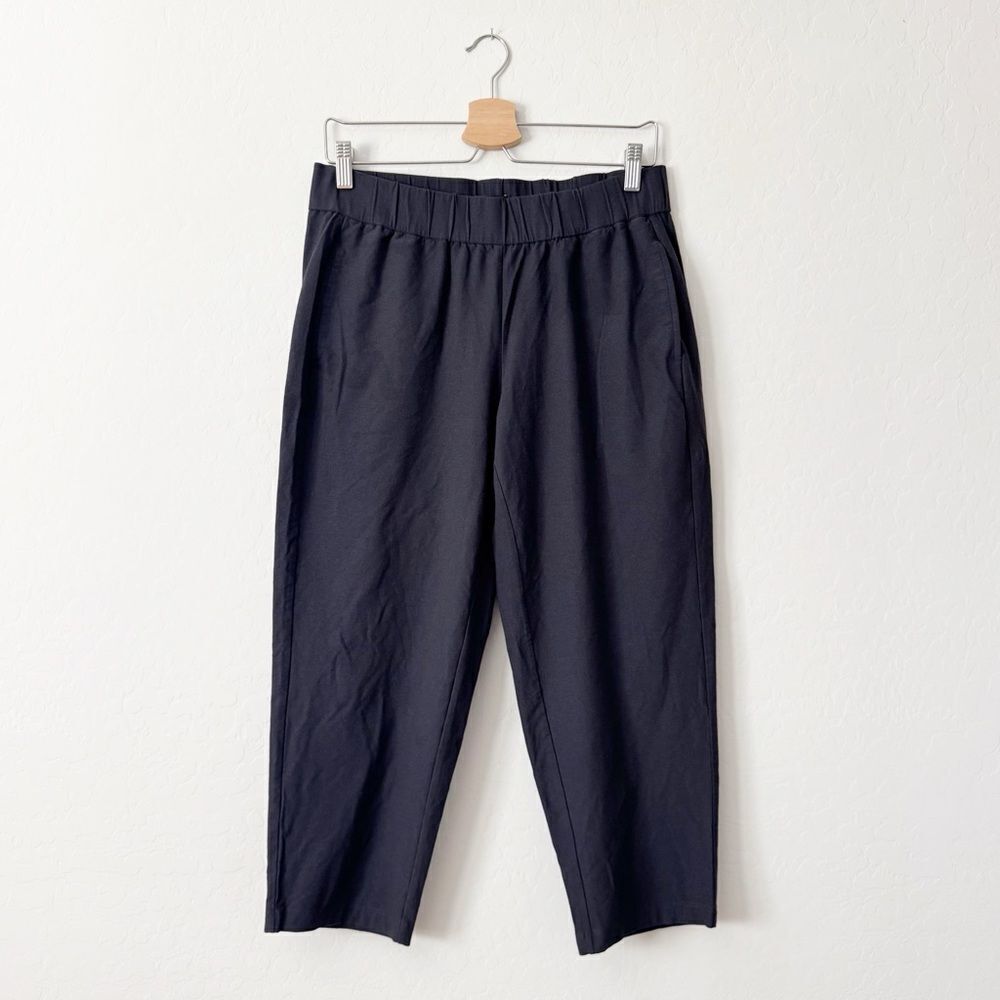 Eileen Fisher Washable Stretch Crepe Lantern Pants Slouchy Ankle Tapered Sz S